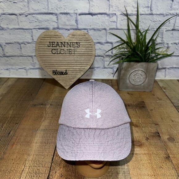 Under Armour UA Women Performance Free Fit Hat Adjustable Heathered lilac - Picture 2 of 8